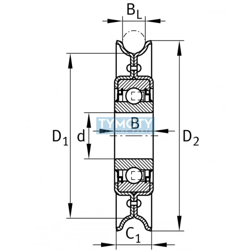 INA RSRB 16-159-L0 napínacia kladka remeňa