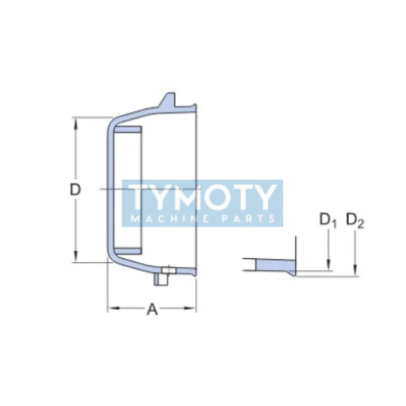 SKF ECW 208 koncový kryt