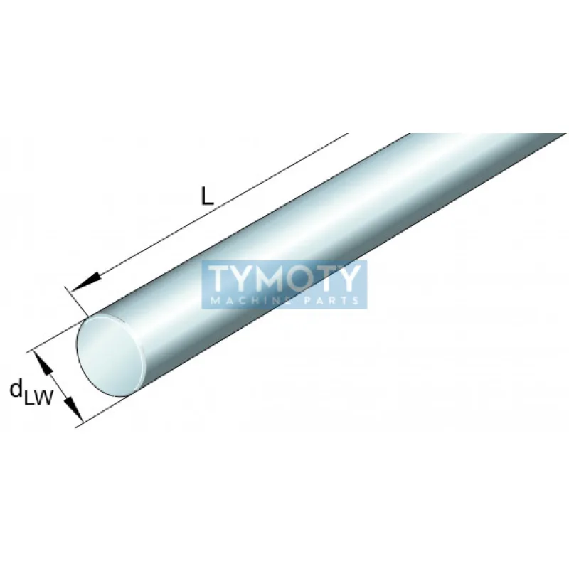 INA W 20x1000 mm H6-X46 nerezová vodiaca tyč