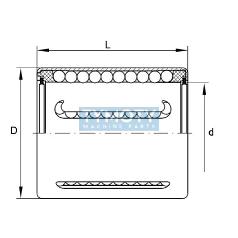 INA KH 20 P lineárne guľkové ložisko