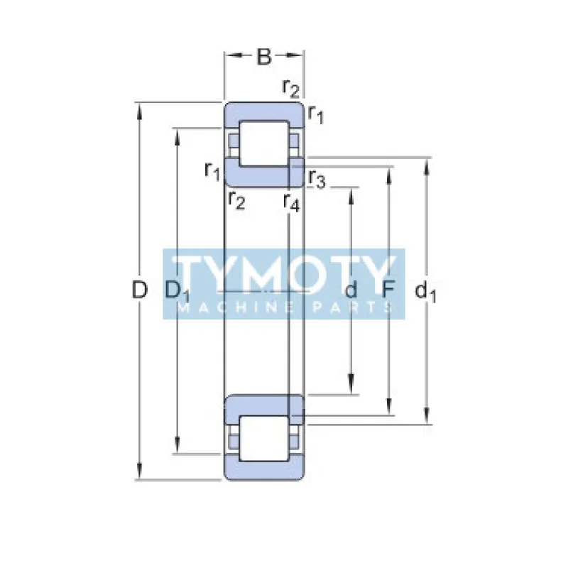 SKF NUP 218 ECM/C4 valčekové ložisko