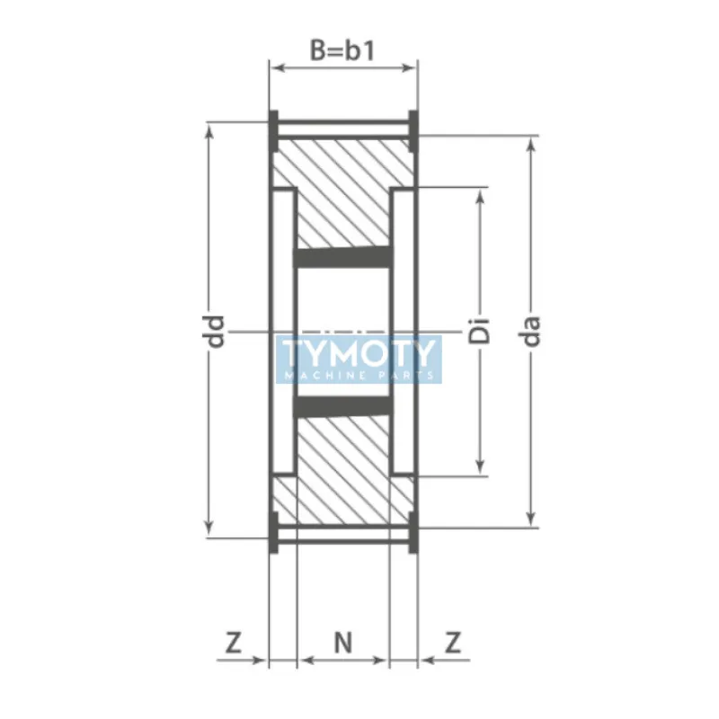 Remenica TB 64 8MDC 62 optibelt ZRS DC na Taper Lock