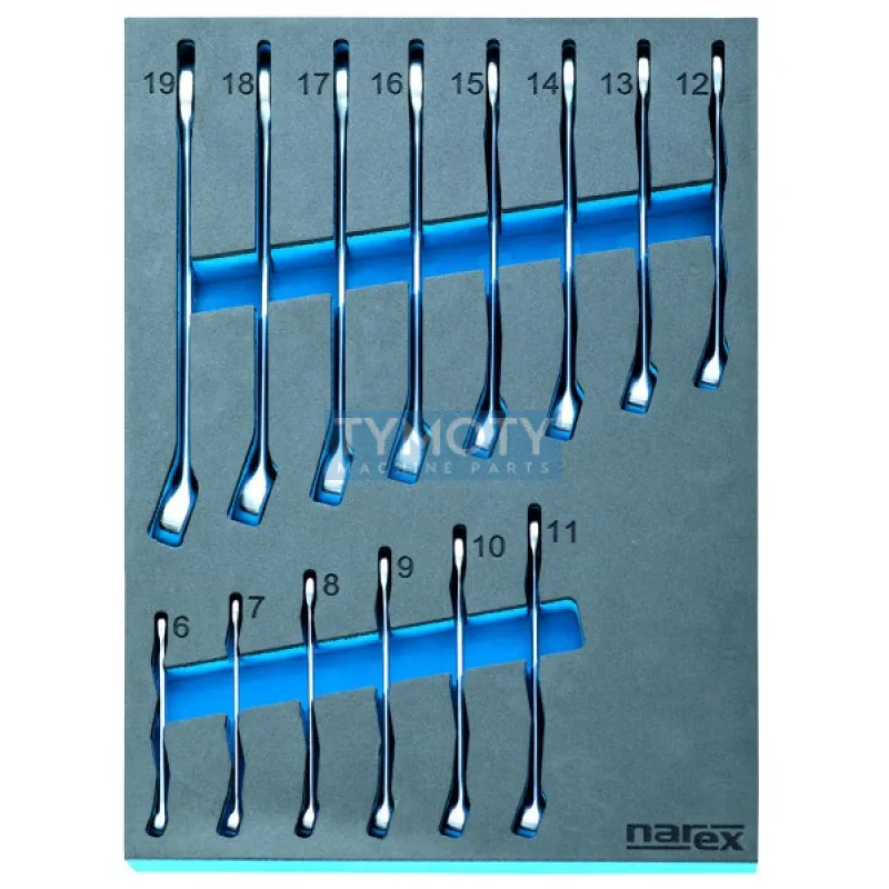 Modul očkoplochých kľúčov 6-19mm/14dielov DIN 3113, NAREX-MODUL, M 230406.614 - DIN3113