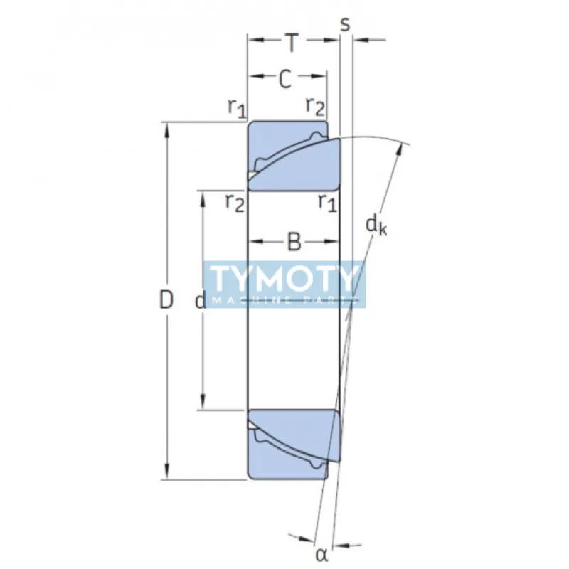SKF GAC 120 F kĺbové ložisko s kosouhlým stykom