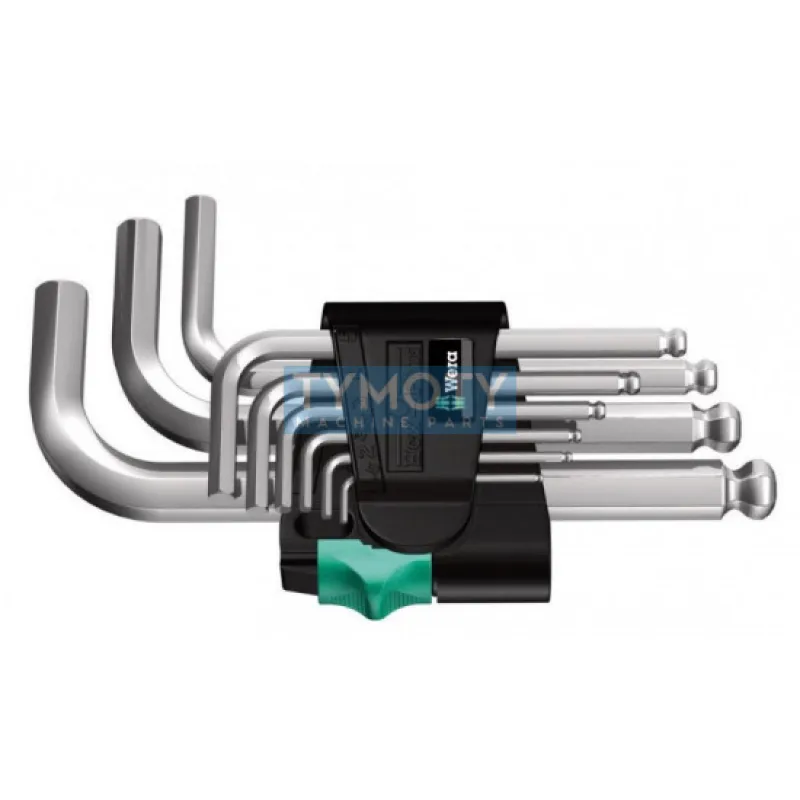 Súprava kľúčov imbus krátke 950 PKS/9 SM N chróm (9 ks), WERA, 133163