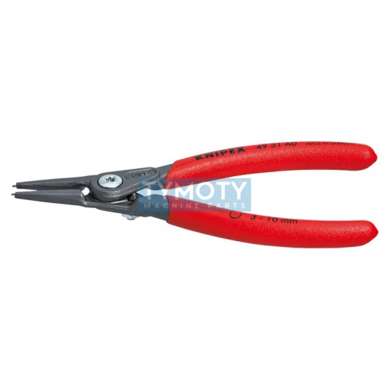 KNIPEX 49 31 A1 Precízne kliešte pre vonkajšie poj.kr.10-25 mm obmedzenie roztvorenia, pot.plast.,f.na šedo