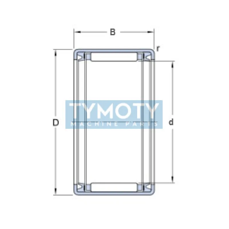 ZEN HK 1516.2RS ihlové ložisko s lisovaným puzdrom