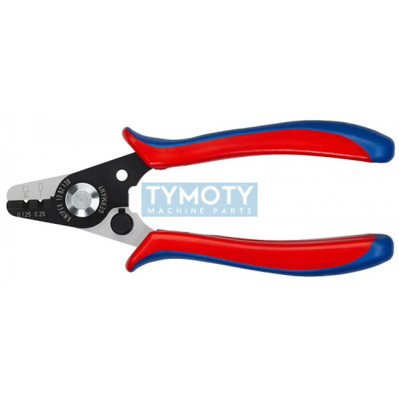 KNIPEX 12 82 130 SB Odizolovacie kliešte na svetlovody, plastové návleky, brunierované
