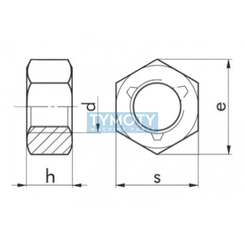 Matica samosvorná DIN 980 M6 nerez A2