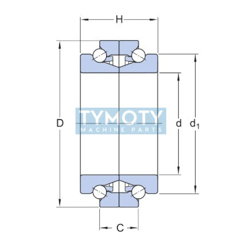 SKF BTW 120 CTN9/SP guľkové ložisko s kosouhlým stykom
