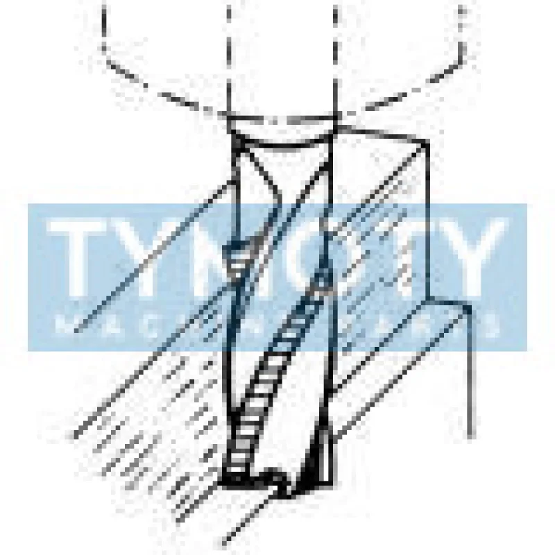 Fréza valcová čelná dlhá, 1 čepeľ cez stred (TYP HR), F129518, 12x53 mm