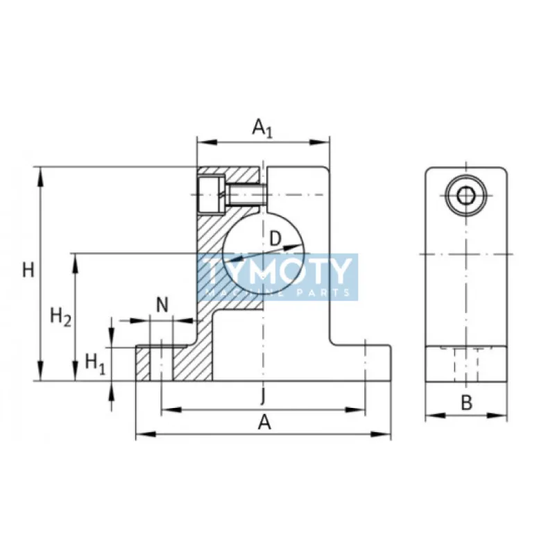 INA GW 10 opora vodiacej tyče