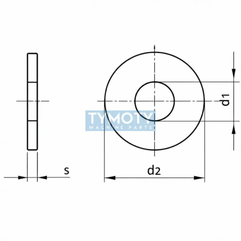 Podložka pod nitmi DIN 9021 M20 / 22,0 nerez A2