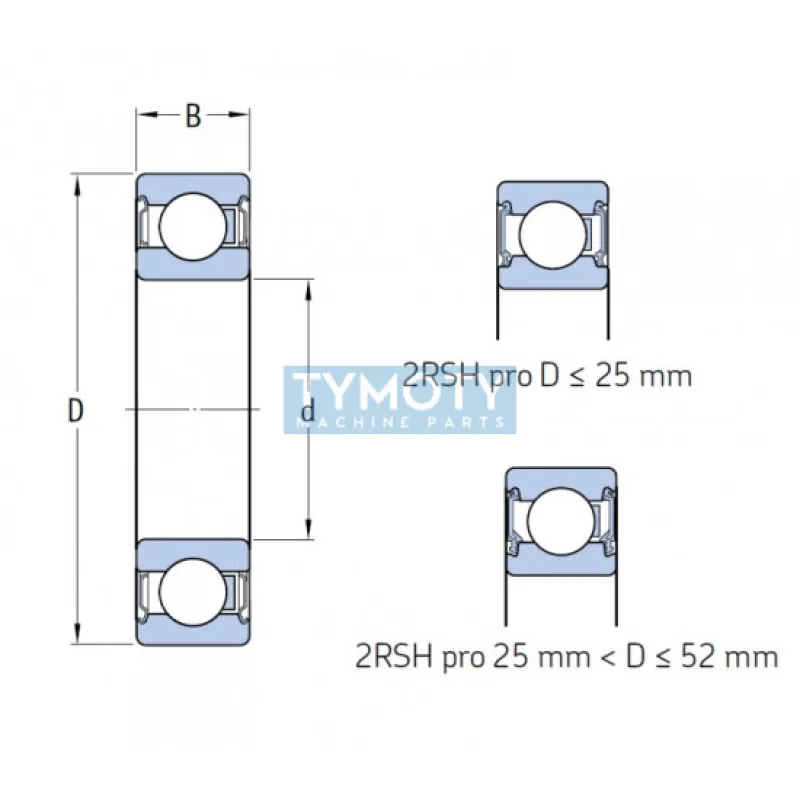 SKF E2.6205-2RSH/C3 guľkové ložisko