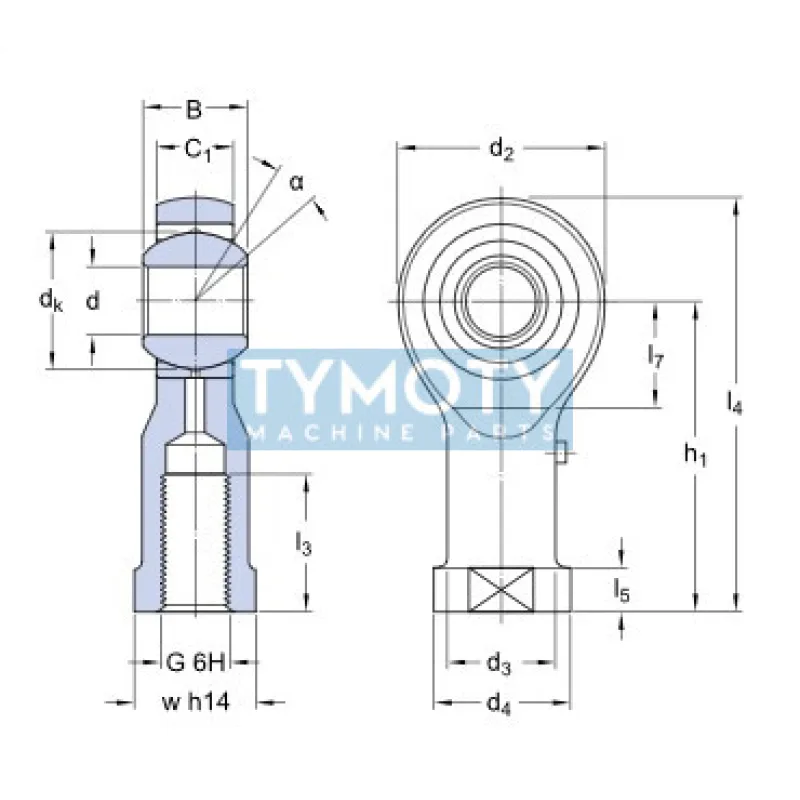 SKF SIKAC 30 M/VZ019 kĺbová hlavica