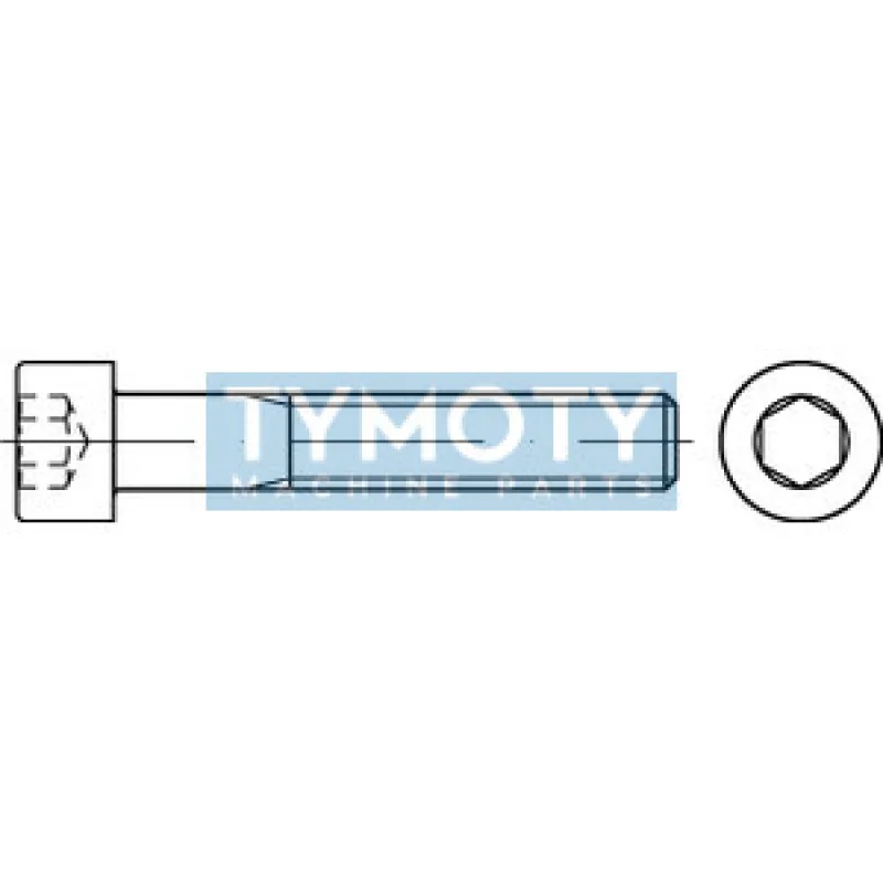 Skrutka valcová hlava - inbus DIN 912 M10x50-10.9
