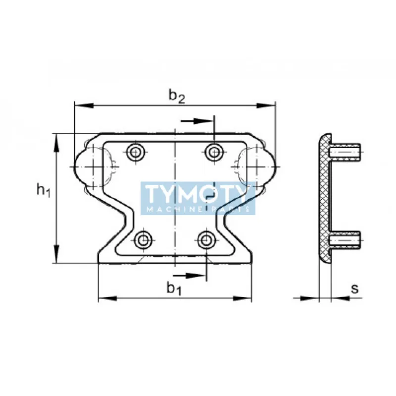 INA KA.LFS 42-C koncová krytka vedenia