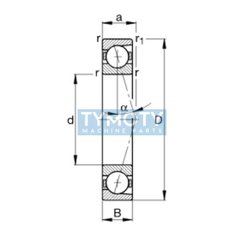 FAG B7208-C-T-P4S-UM vretenové ložisko