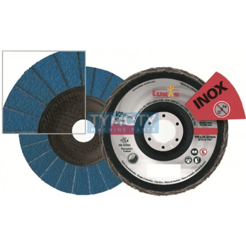 Brúsiaci lamelový kotúč Turbo - INOX, LUKAS, 125 Z Power 60/iQ V2 POWER