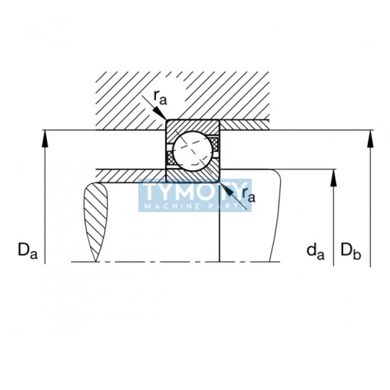 FAG 7306-B-XL-MP-UA guľkové ložisko s kosouhlým stykom