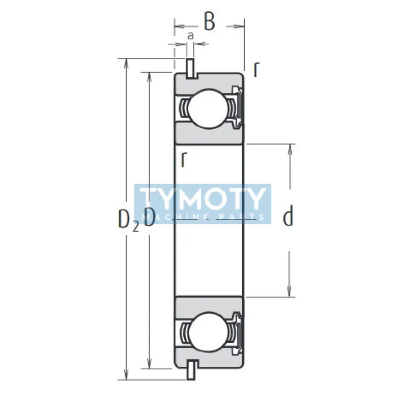 NSK 60/28 DNR (RS NR) guľkové ložisko