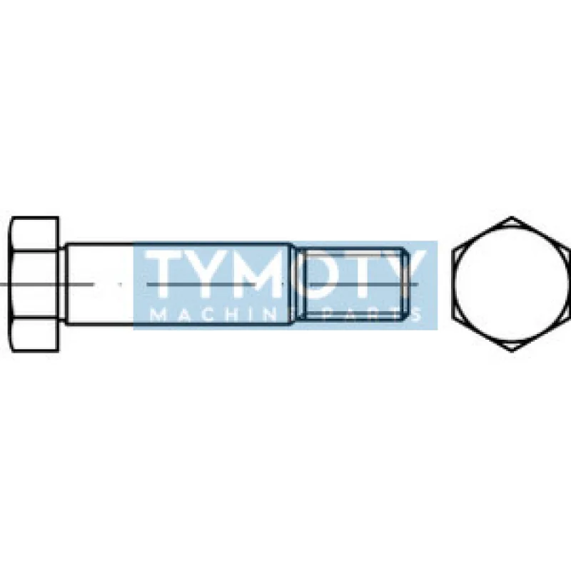 Skrutka lícovaná krátky závit DIN 610 M8x25-8.8 bez PÚ