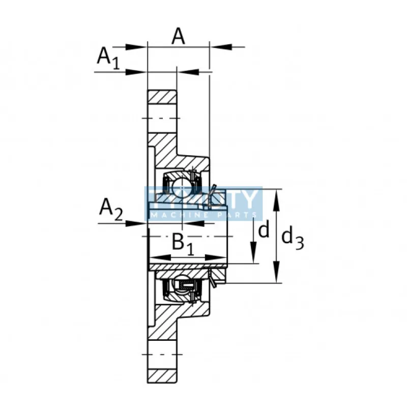 FAG UCFL 201-J7 ložisková jednotka