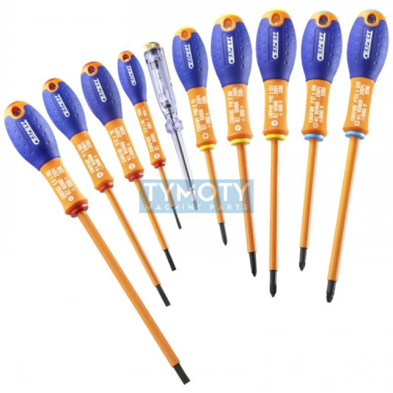 Sada izolovaných skrutkovačov - plochý / Ph / Pz, 10dielna, TONA EXPERT, E160912