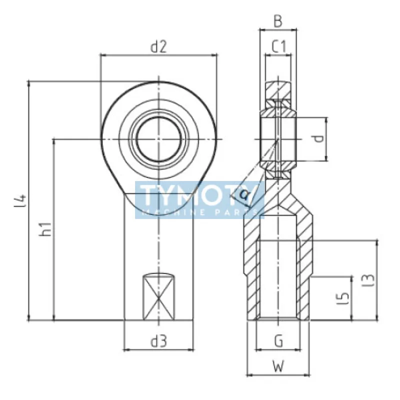 Durbal EFN 08-20-502 Classic Line, kĺbová hlavica