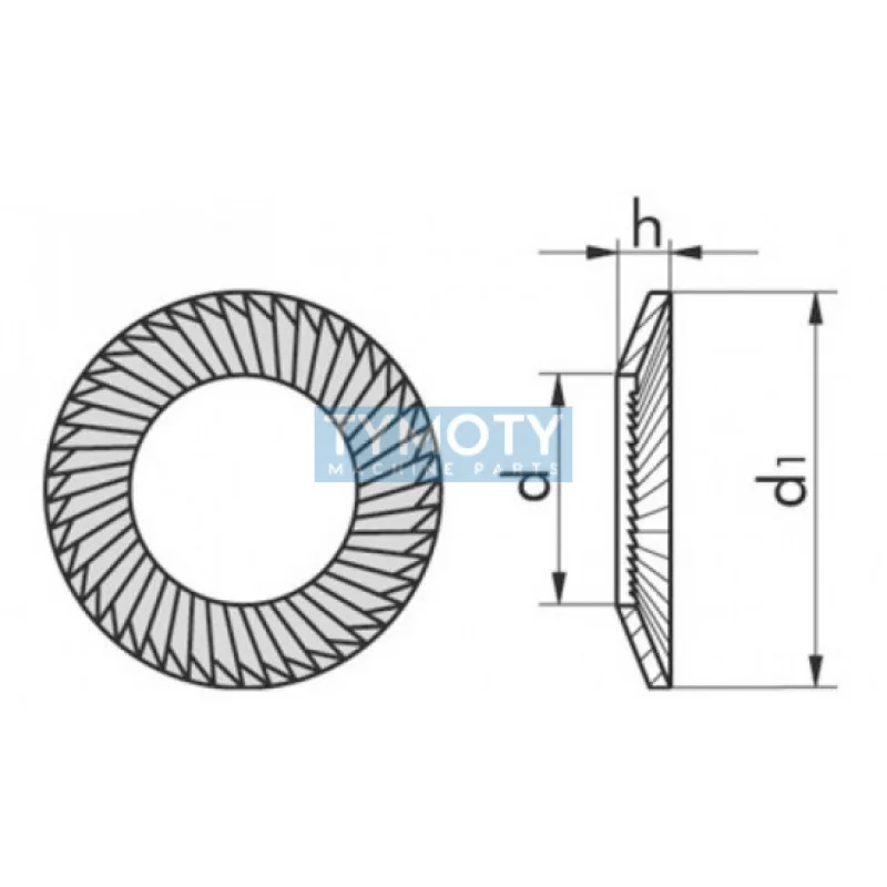 Poistná podložka SCHNORR typ S M10 / 10,5 nerez A2