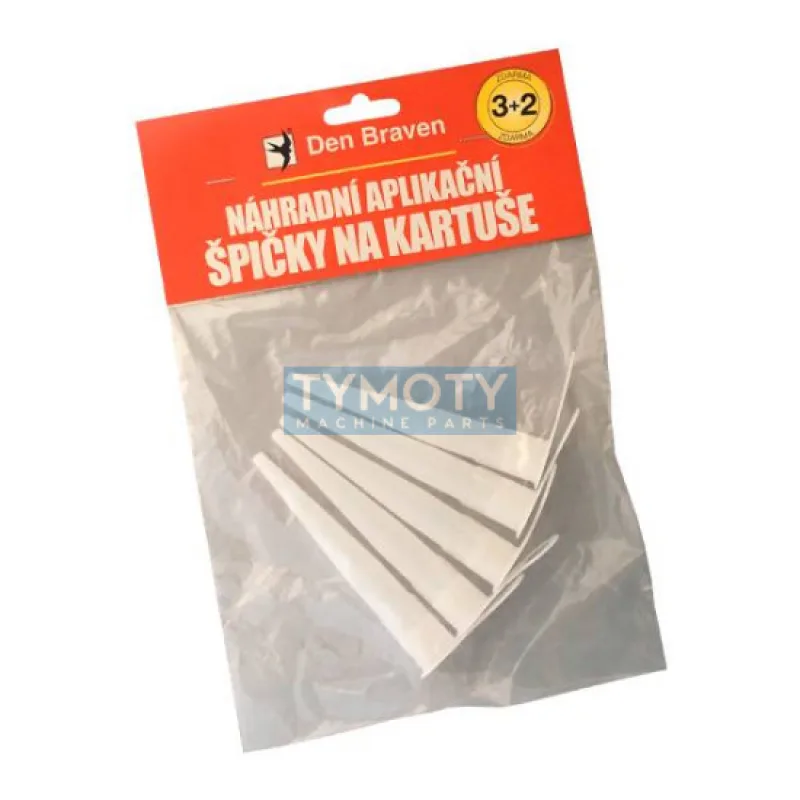 Den Braven Náhradné aplikačné špičky na kartuše - 5 ks blister