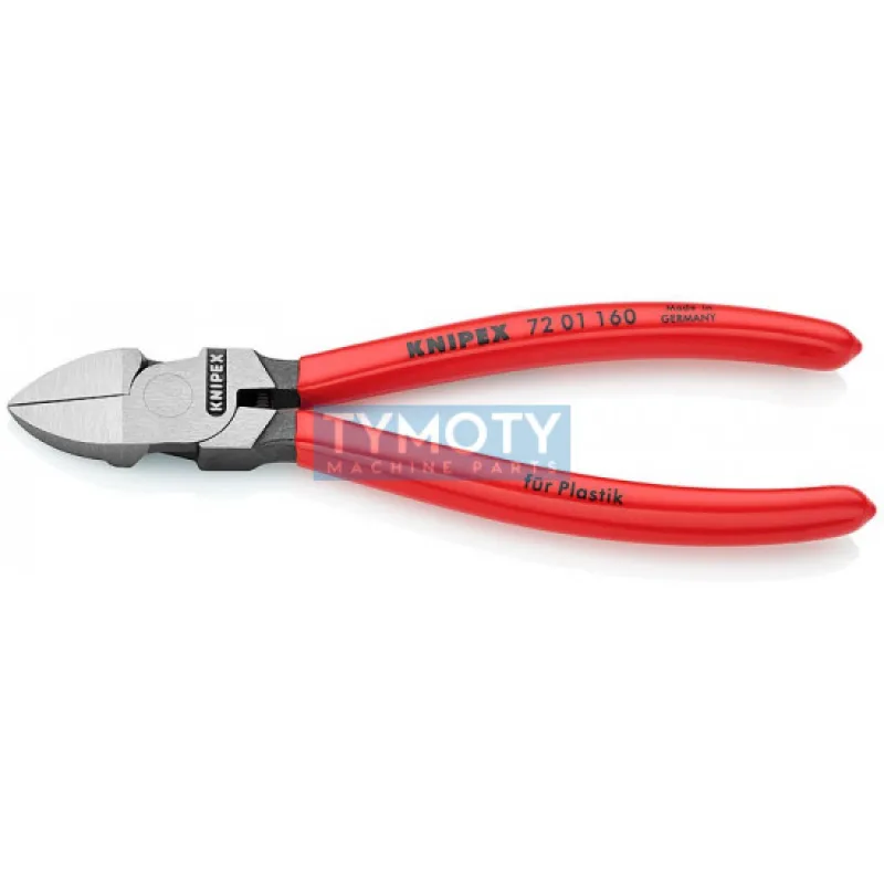 KNIPEX 72 01 160 Bočné štiepacie kliešte na umelú hmotu, plastové návleky, 160 mm