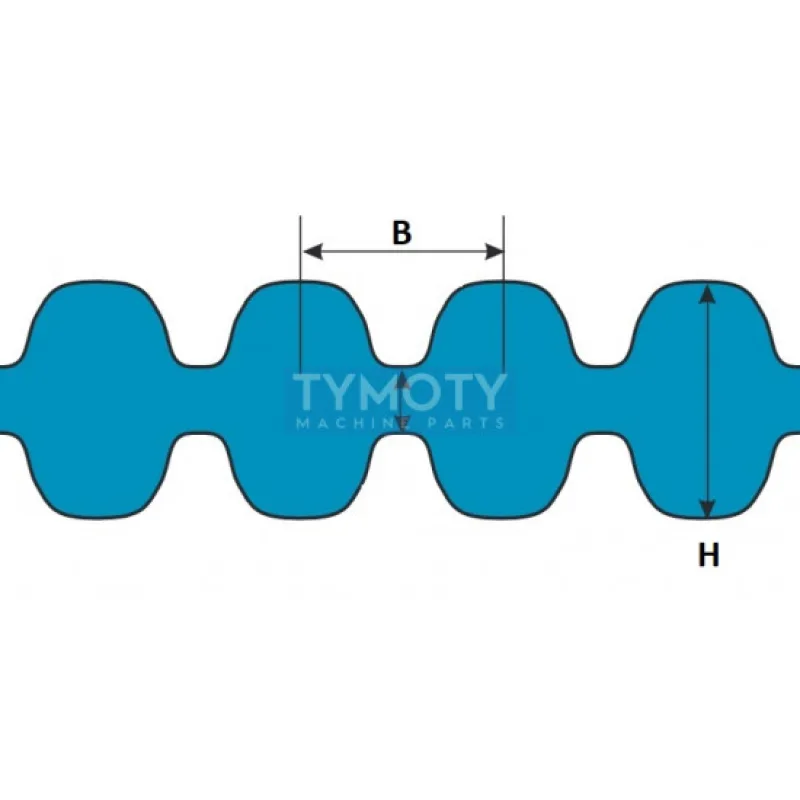 Remeň ozubený 560 8M 50 Gates Twin Power GT2 TP