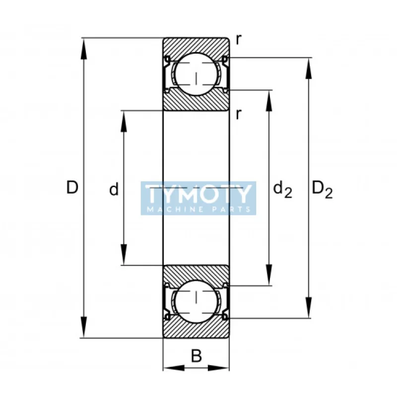 FAG 6308-C-2Z guľkové ložisko