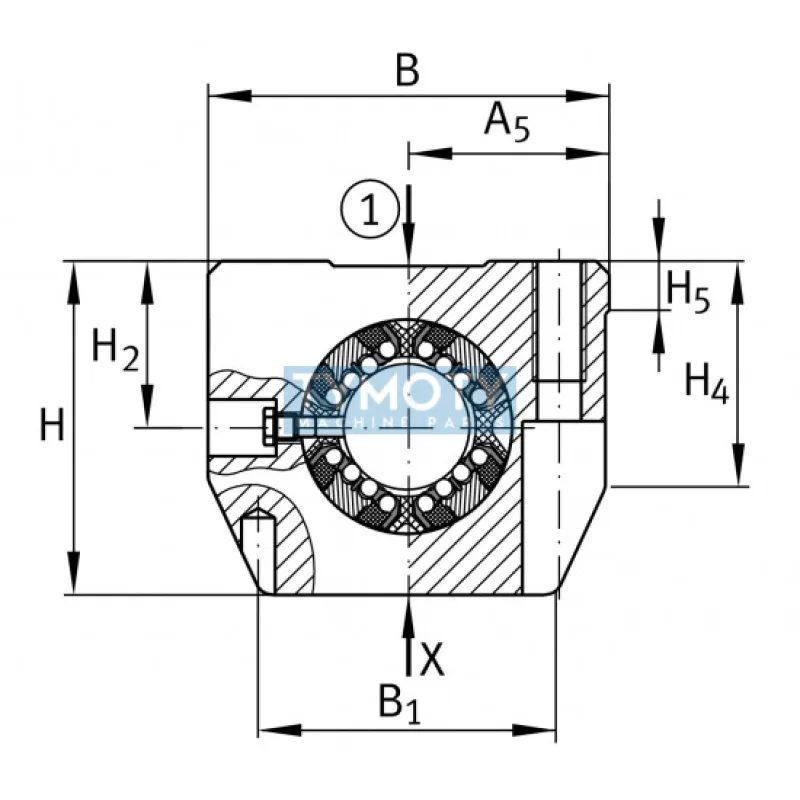 INA KGSNG 12 PP-AS lineárne guľkové ložisko