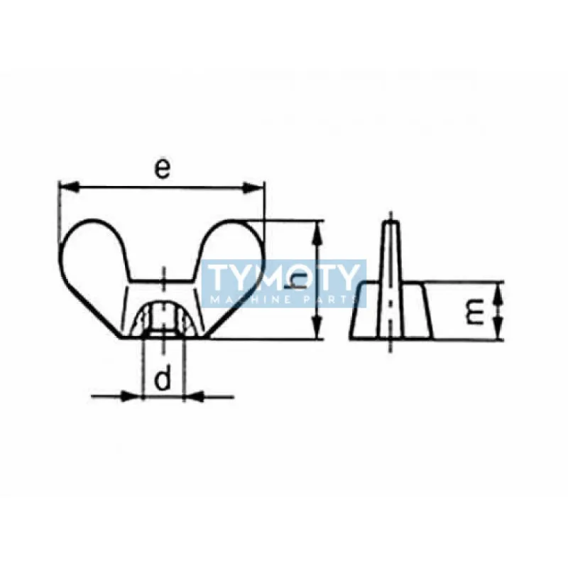 Matica krídlová DIN 315 GT M10 pozink