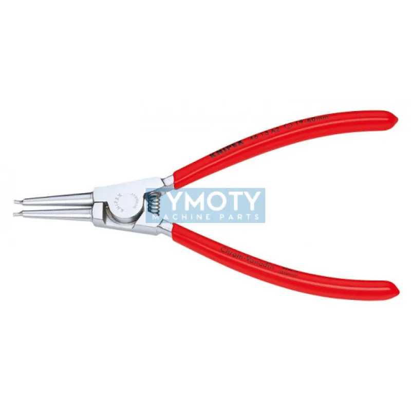 KNIPEX 46 13 A1 Kliešte pre vonkajšie poj. krúžky 10-25 mm, plastové návleky, chrómované