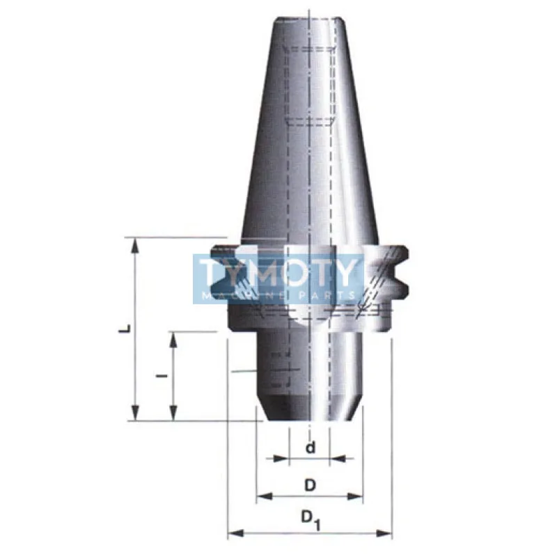 Držiak na upínanie fréz s valcovou stopkou s plôškou DIN 1835-B, 591041, 40x8-50