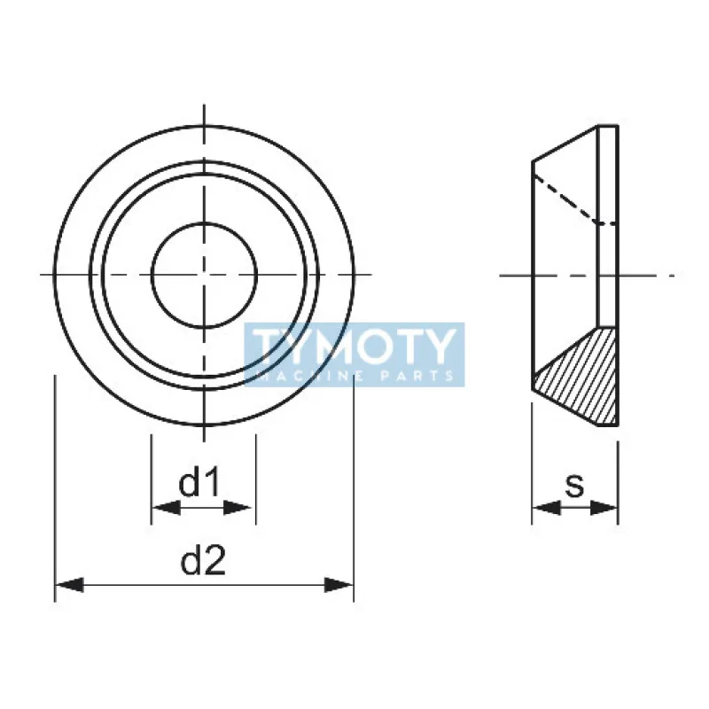 Podložka ROZETA pre skrutky so zápust. hl. M6 / 7,0 nerez A2
