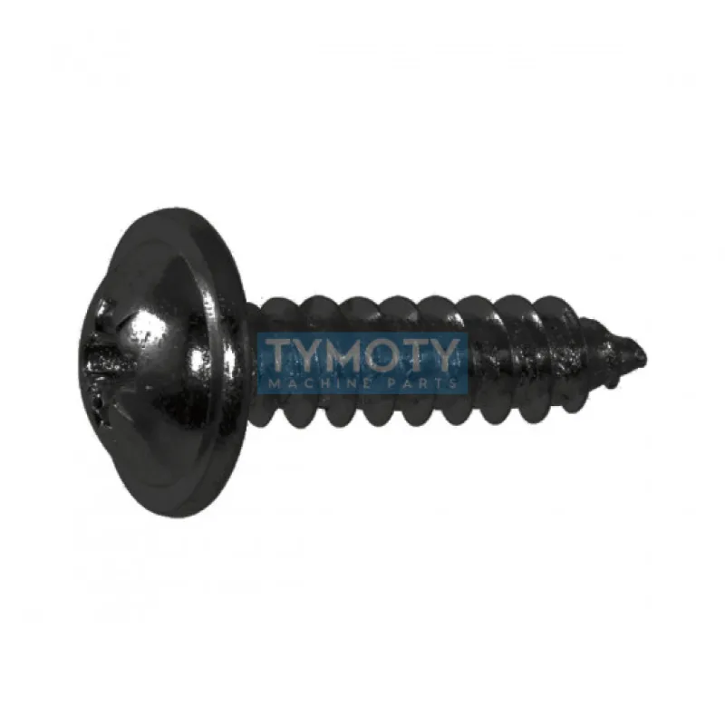Skrutka do plechu s golierom DIN 968C 2,9x6,5 zinok čierny