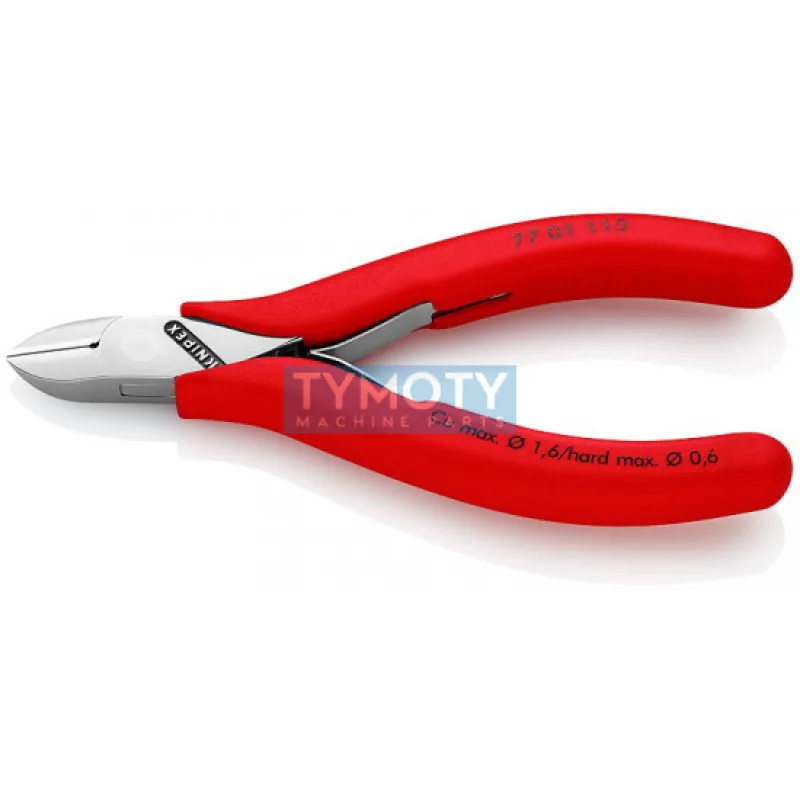 KNIPEX 77 01 130 Bočné štiepacie kliešte pre elektroniku, plastové návleky, leštené 130 mm