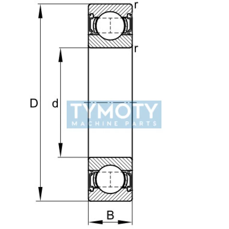 FAG S 634-2RSR nerezové guľkové ložisko