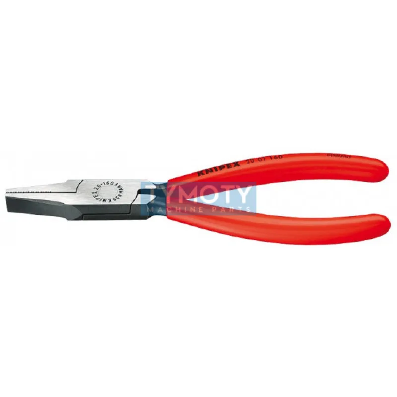 KNIPEX 20 01 140 Ploché kliešte, plastové návleky, fosfátované na čierno 140 mm