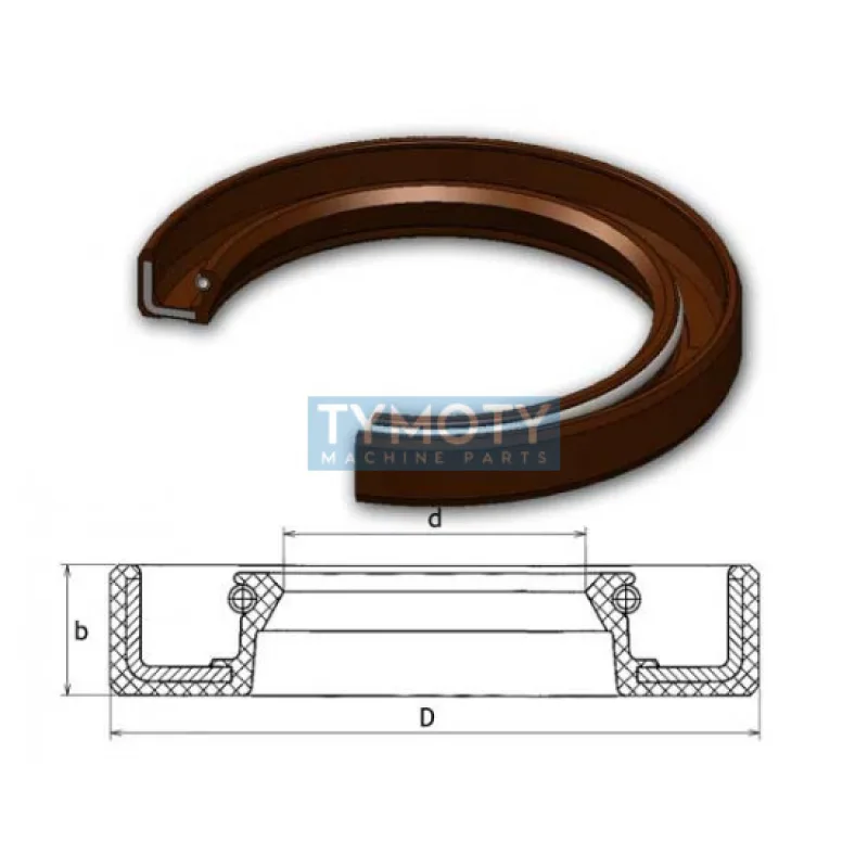 Gufero 16x35x7 FPM-VIA Dichtomatik