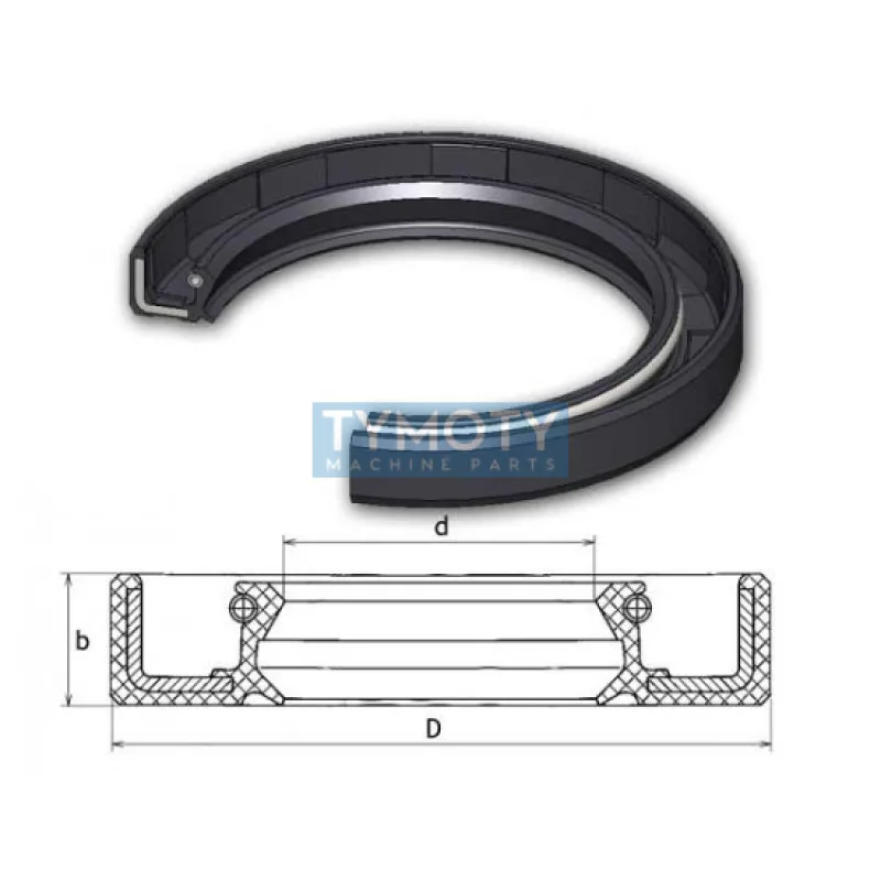 Gufero 12x25x8 NBR-WAS Dichtomatik