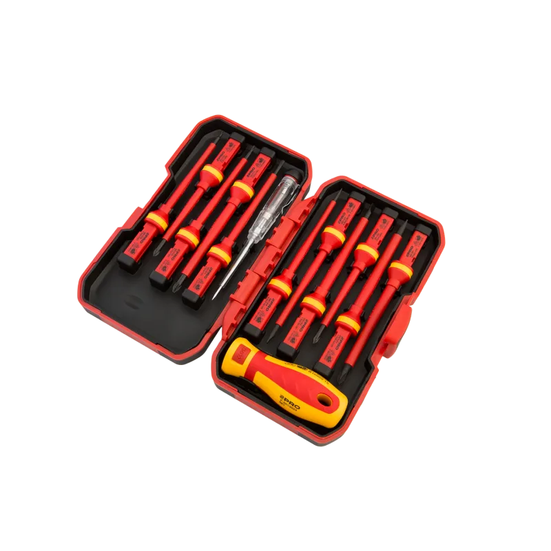 PRO FACHMAYER Sada izolovaných skrutkovačov 13 ks 1000 V AC a 1500 V DC