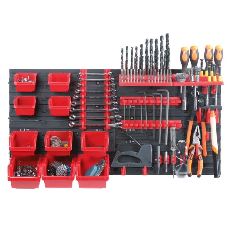 Kistenberg Závesný nástenný panel 10 boxov a 22 držiakov na náradie ORDERLINE 800x165x400mm KOR4-S411/3020