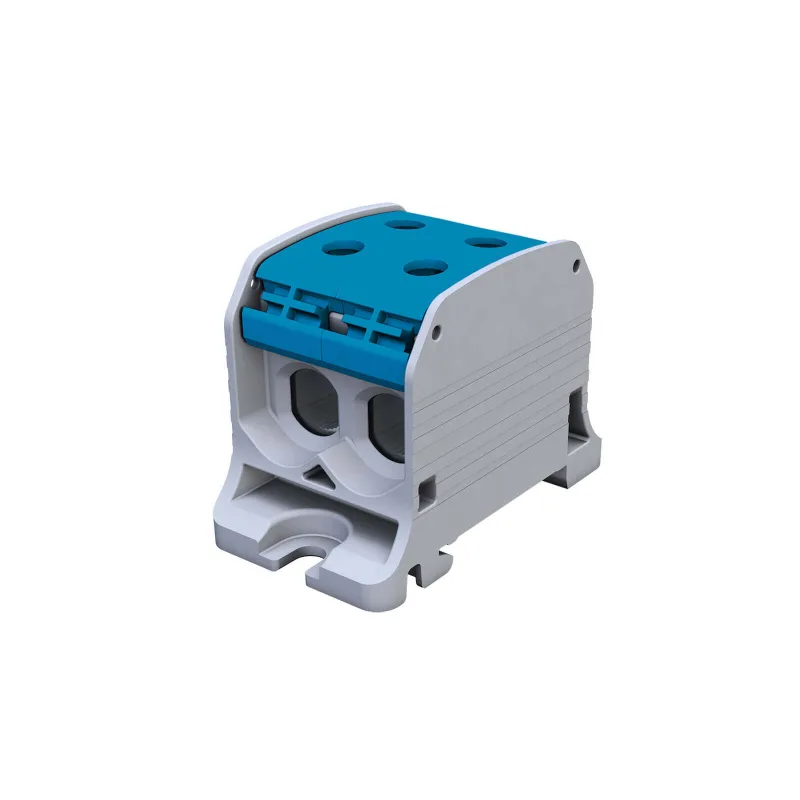 Univerzálna svorka SIMBLOCK STB 50-2 modrá Al/Cu 2x50mm2 jednopólová, 4 otvory