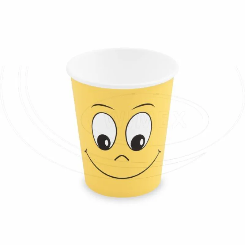 Papírový kelímek SMILEY 280 ml, M (Ø 80 mm) [50 ks] (82674-10N)