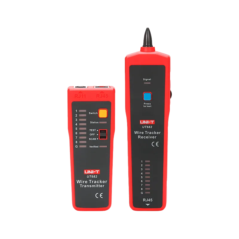 Merač - vyhľadávač párov vodičov RJ45/RJ11 s testerom káblov RJ-45 Uni-T UT682 MIE0292